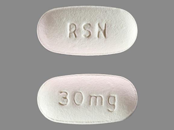 Pill 30MG RSN White Oval is Actonel
