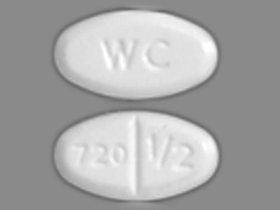 Pill 720 1/2 WC White Oval is Estrace