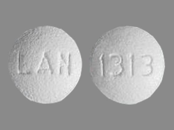Pill LAN 1313 White Round is Pilocarpine Hydrochloride