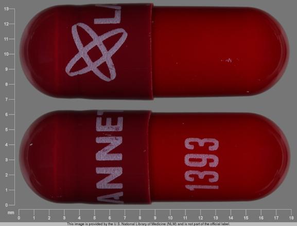 Rifampin 150 mg Logo LANNETT 1393