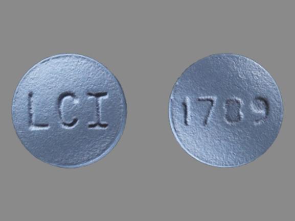 Pill LCI 1789 Blue Round is Fluphenazine Hydrochloride