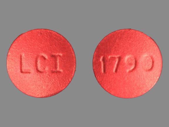 Pill LCI 1790 Pink Round is Fluphenazine Hydrochloride