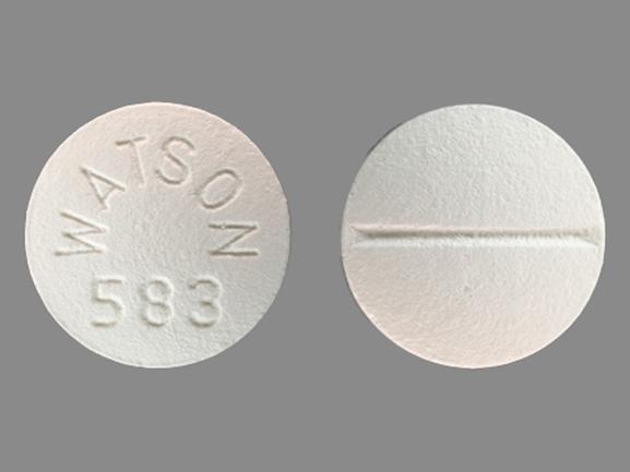 Pill WATSON 583 White Round is Propafenone Hydrochloride