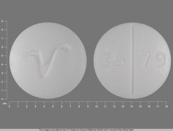 Pill V 35 79 White Round is Hydrocortisone