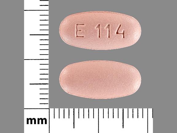 Valganciclovir hydrochloride 450 mg E114