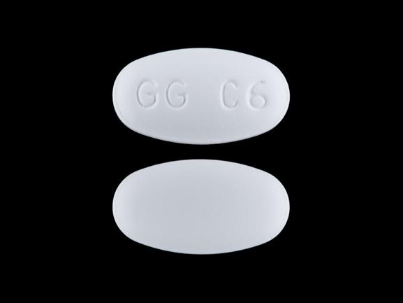 Pill GG C6 White Oval is Clarithromycin