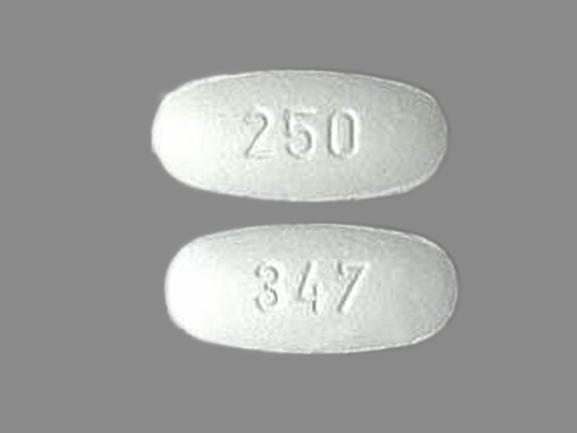 Pill 347 250 White Oval is Cefprozil