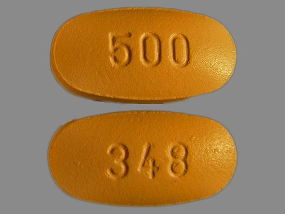 Pill 348 500 Beige Oval is Cefprozil