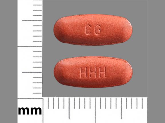 Cg Hhh Pill Images Red Elliptical Oval