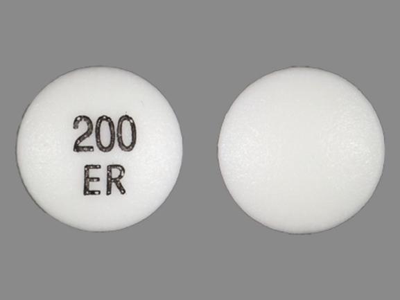 Pill 200 ER White Round is Tramadol Hydrochloride Extended Release