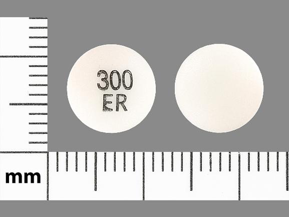 Pill 300 ER White Round is Tramadol Hydrochloride Extended Release