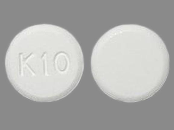 Pill K10 White Round is Hydroxyzine Hydrochloride