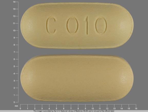 Pill C 010 Yellow Oval is Covaryx