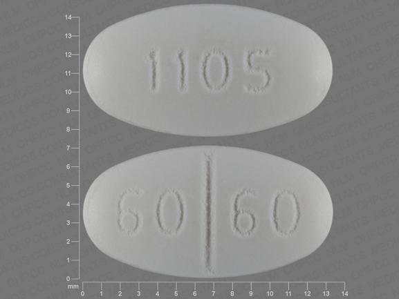 Isosorbide mononitrate extended release 60 mg 60 60 1105