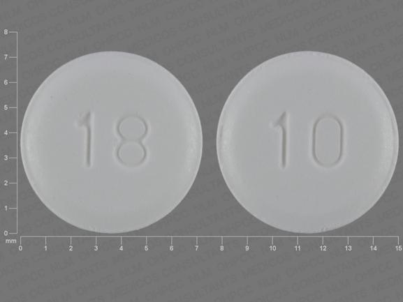 Pill 10 18 White Round is Aripiprazole