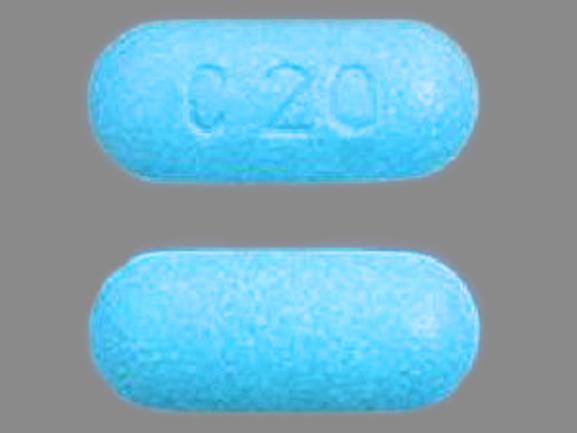 Pill C20 Blue Capsule-shape is EEMT HS