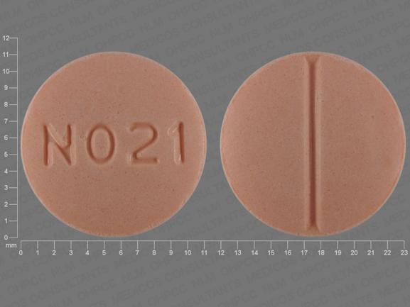 Pill N021 Orange Round is Allopurinol