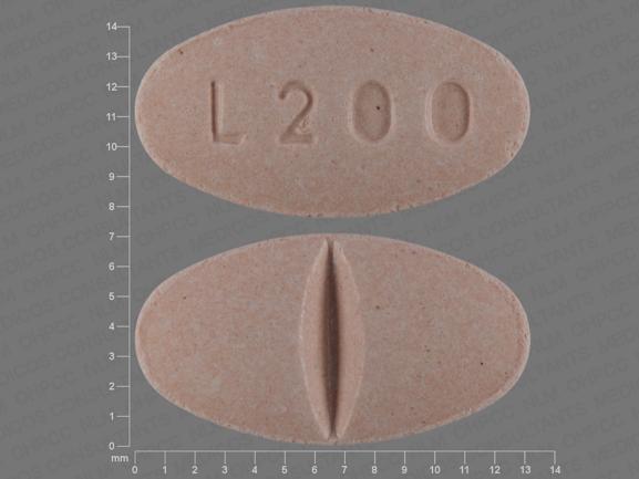 Pill L200 Peach Oval is Carbidopa and Levodopa Extended-Release