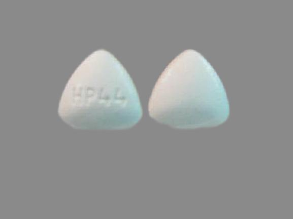 Pill HP 44 White Three-sided is Leflunomide