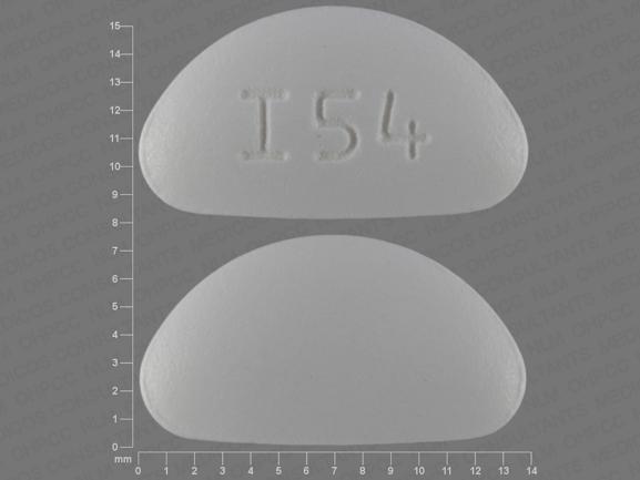 Pill I54 White U-shape is Naratriptan Hydrochloride