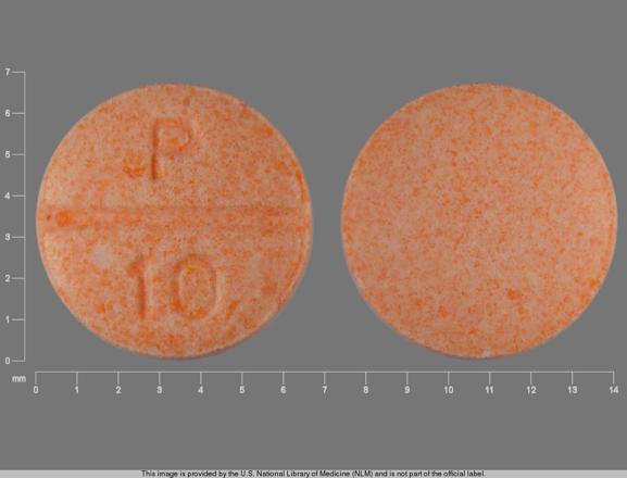 Pill P 10 Orange Round is Propranolol Hydrochloride