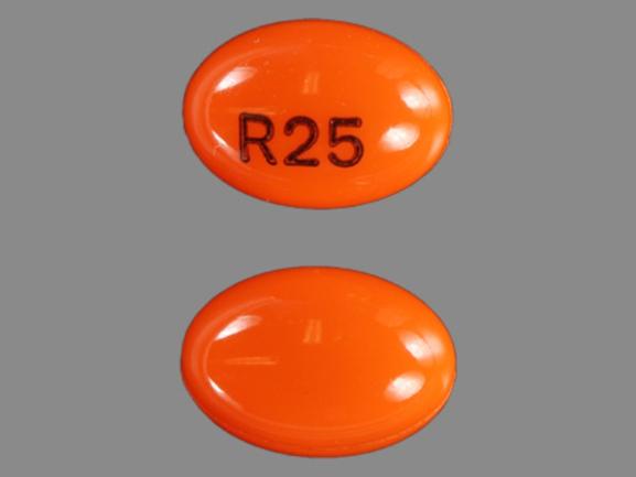 Pill R25 Orange Oval is Rocaltrol