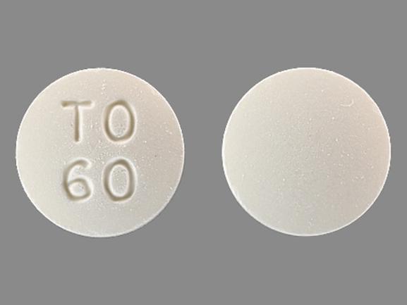 Pill TO 60 White Round is Fareston