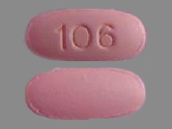 Pill 106 Pink Oval is Methenamine Mandelate