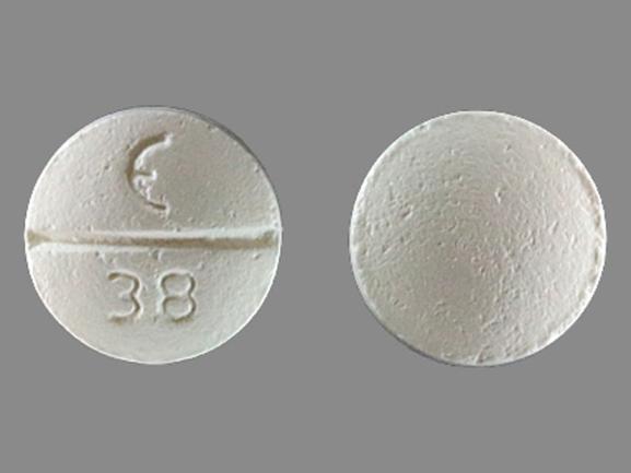 Pill E 38 White Round is Betaxolol Hydrochloride