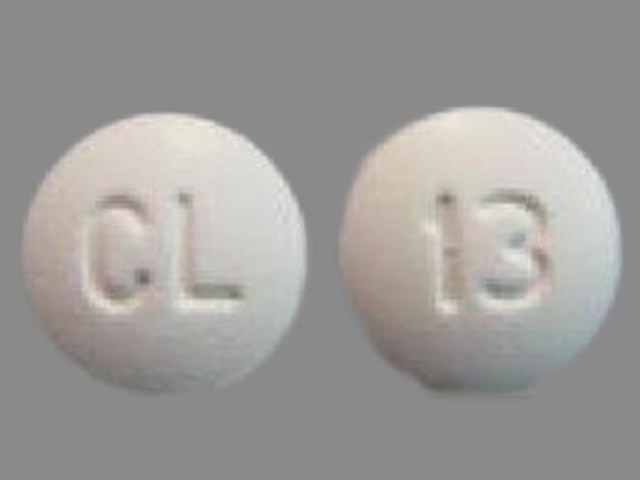 Pill CL 13 White Round is Hyoscyamine Sulfate