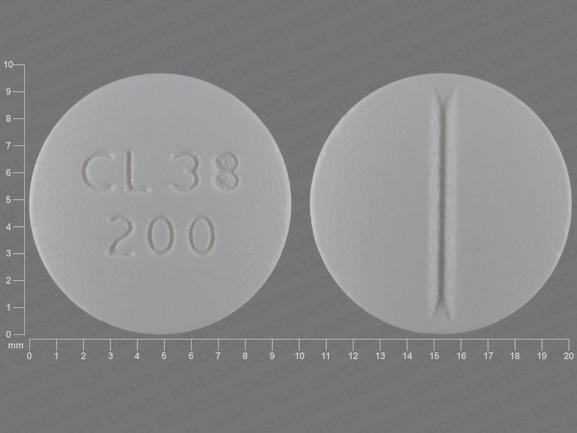 Labetalol hydrochloride 200 mg CL 38 200