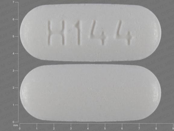 Pill H144 White Capsule/Oblong is Lisinopril