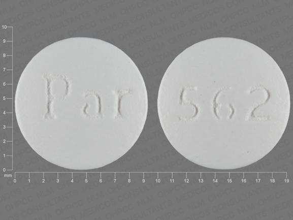 Pill Par 562 White Round is Lamotrigine Extended-Release