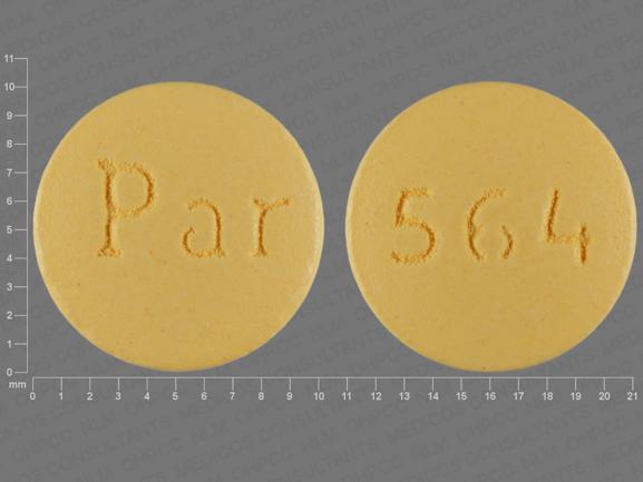 Pill Par 564 Yellow Round is Lamotrigine Extended-Release