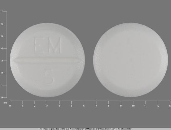Methimazole 5 mg EM 5