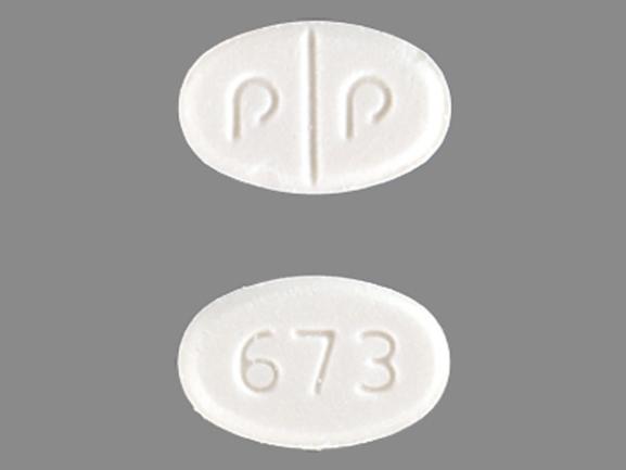 Pill 673 P P White Oval is Cabergoline