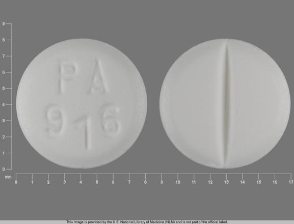 Pill PA 916 White Round is Torsemide
