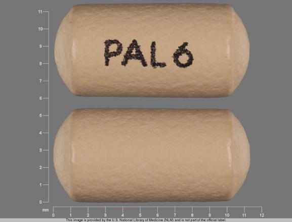 Pill PAL 6 Beige Elliptical/Oval is Invega