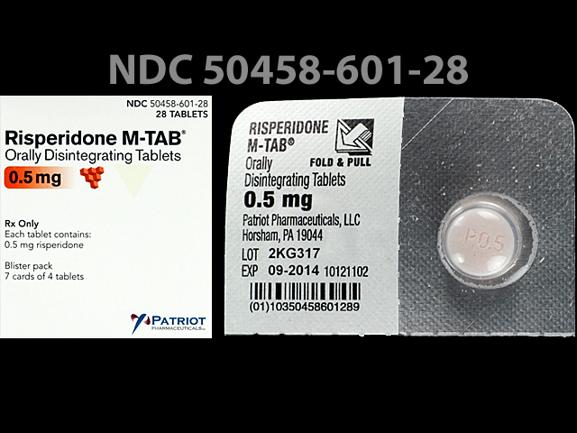 Risperidone (dispersible) 0.5 mg P0.5