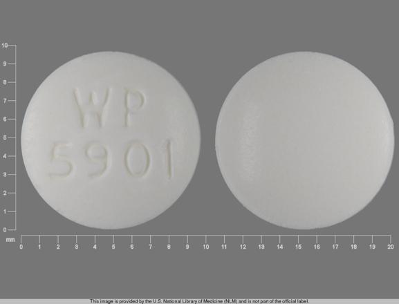 Pill WP 5901 White Round is Carisoprodol