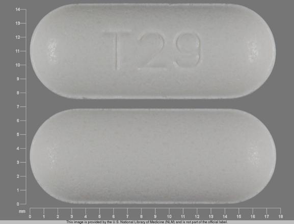 Pill T29 White Capsule/Oblong is Carbamazepine Extended-Release