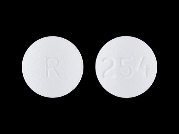 Pill R 254 White Round is Carvedilol