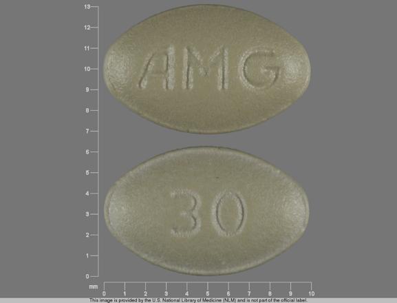 Pill AMG 30 Green Oval is Sensipar