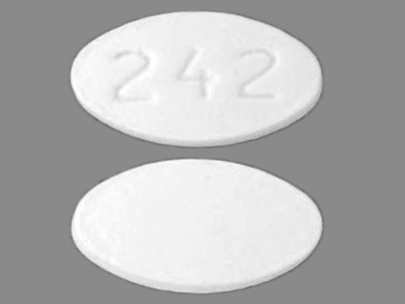 Pill 242 White Oval is Carvedilol