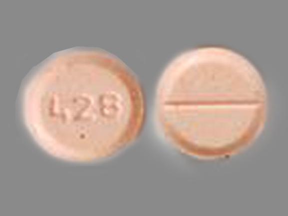 Pill 428 Beige Round is Hydrochlorothiazide