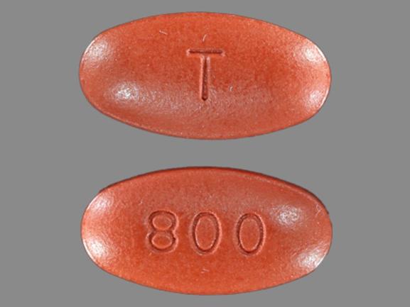 Pill T 800 Red Oval is Prezista