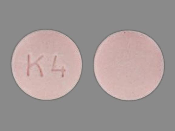 Pill K 4 Pink Round is Promethazine Hydrochloride