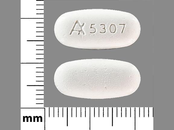 Pill Logo 5307 White Oval is Acyclovir