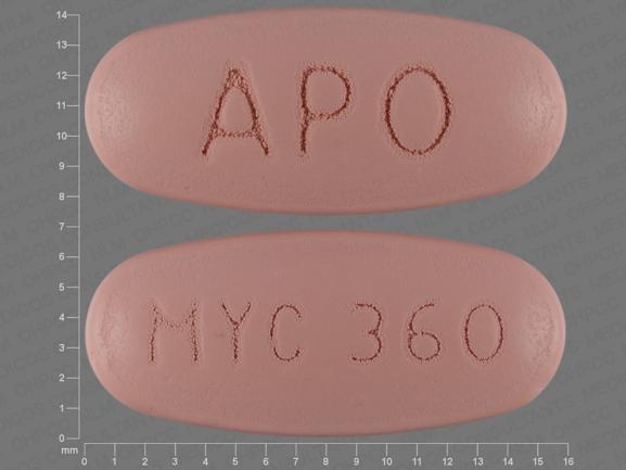 Mycophenolic acid delayed-release 360 mg APO MYC 360