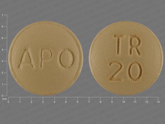 Trospium chloride 20 mg APO TR 20